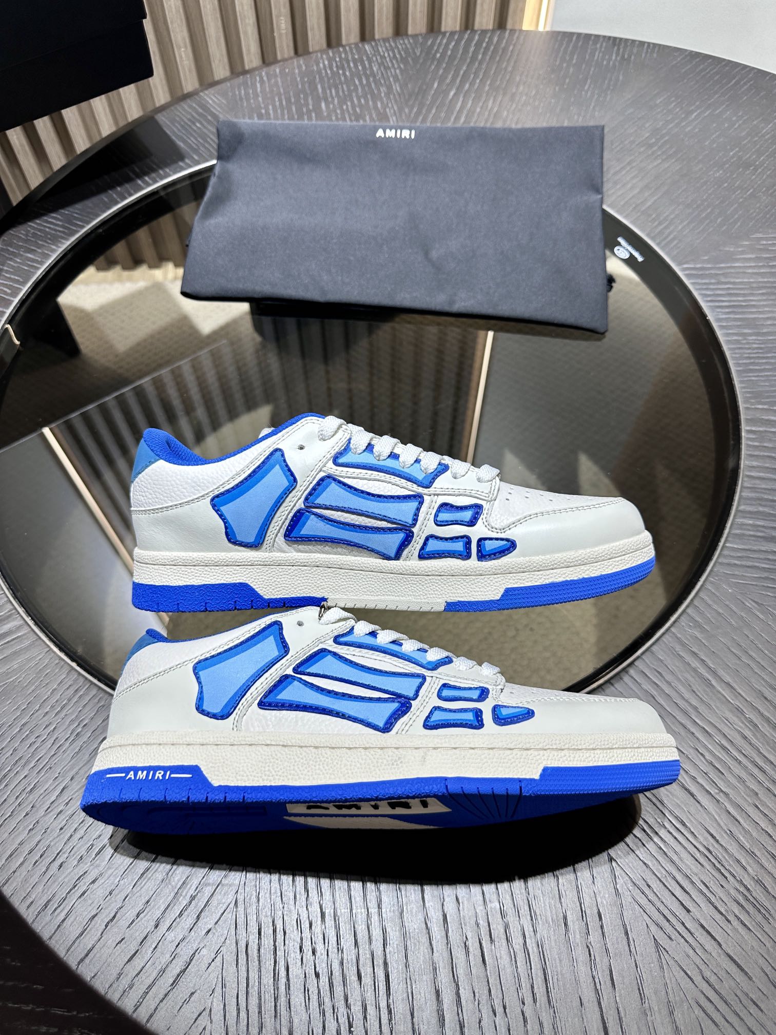 Amiri Leather Low-Top Fashion Sneakers - Casual Sports Shoes