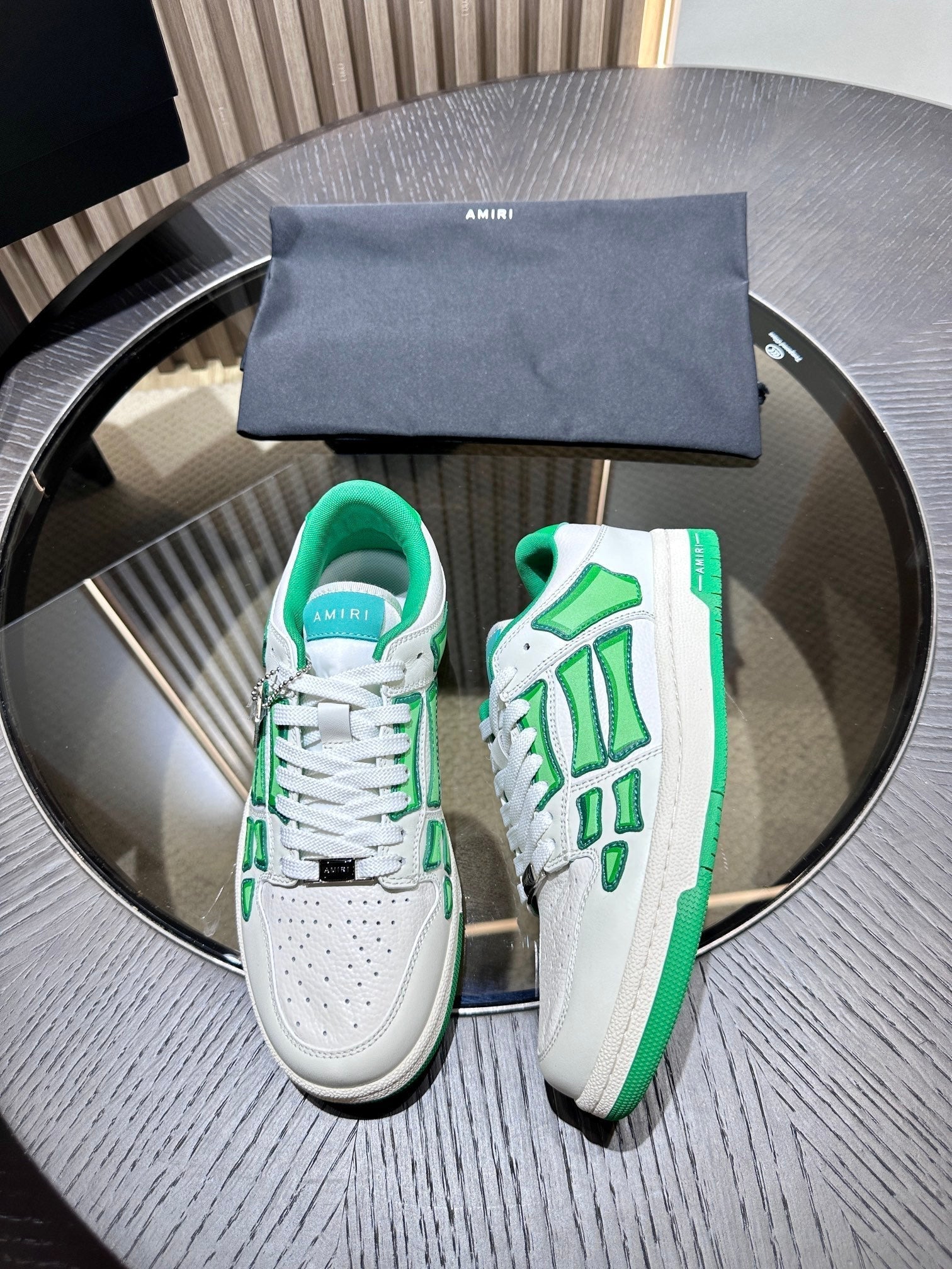 Amiri Leather Low-Top Fashion Sneakers - Casual Sports Shoes