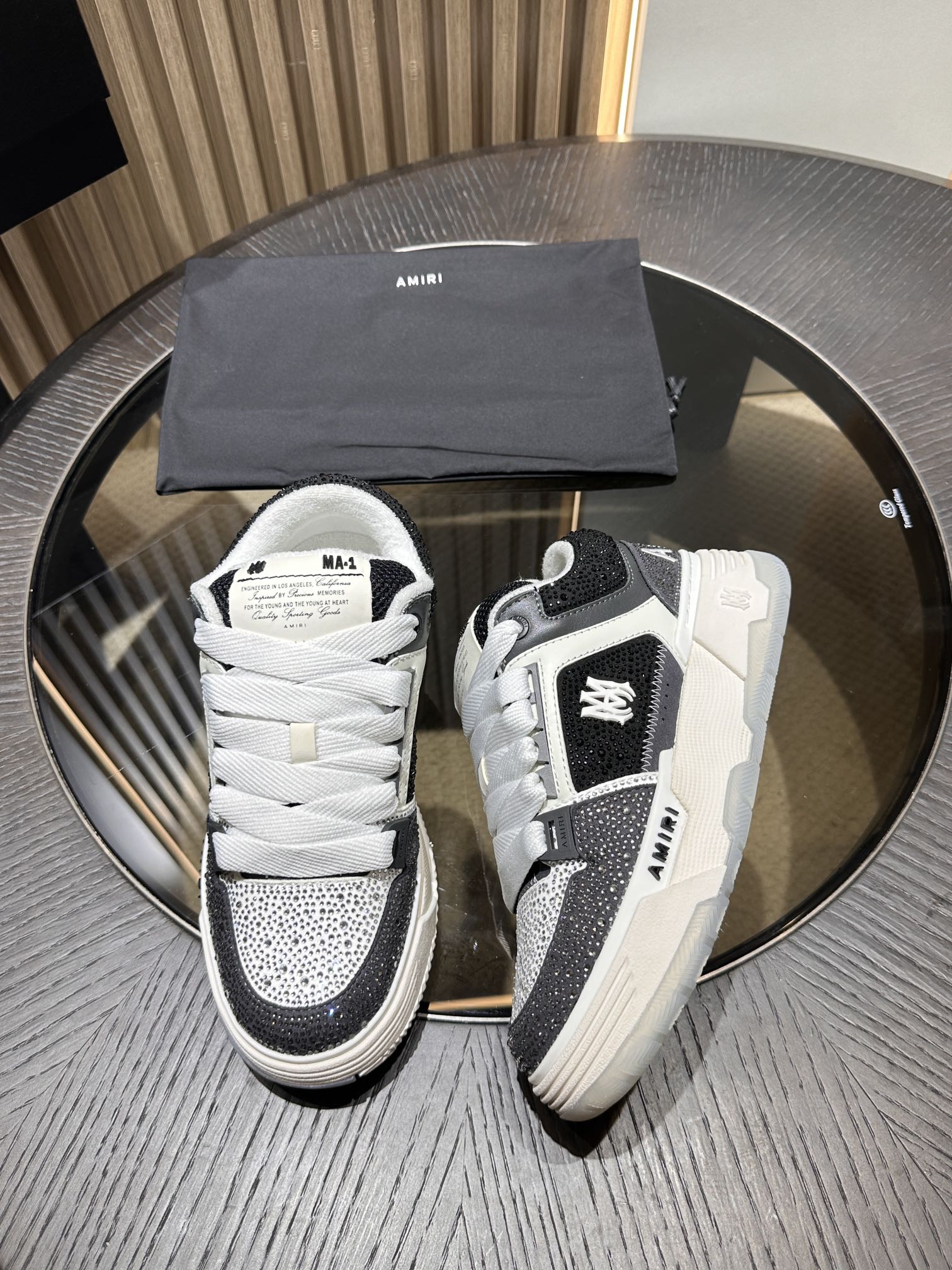 Men's Amiri Crystal Sneakers Shoes
