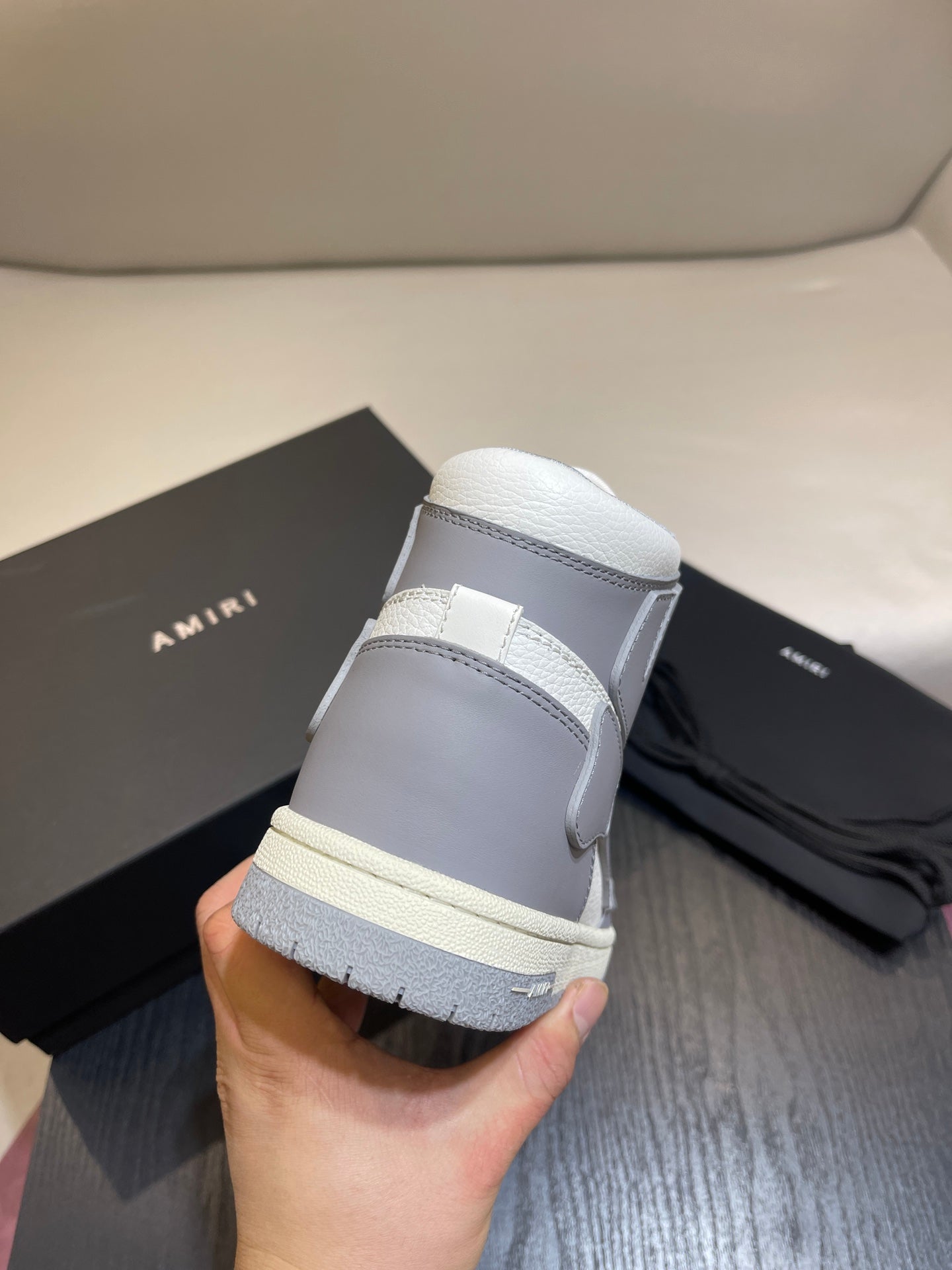 Amiri Skel Top High 'Grey'  Shoes