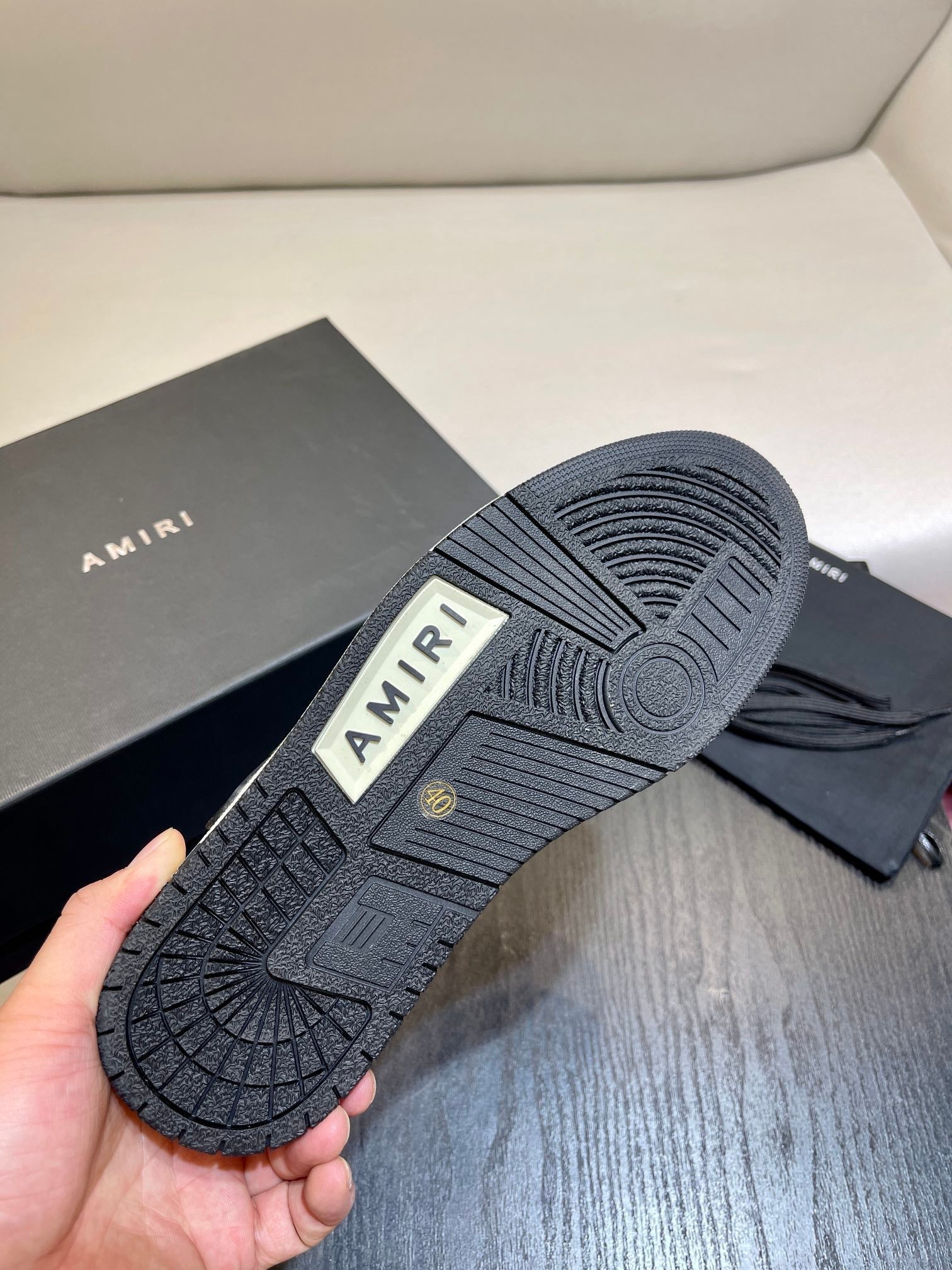 Amiri Skel-Top Low Leather Sneakers Shoes