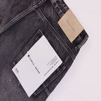 Men's Purple Denim Slim Fit Jeans Shorts Casual Straight Fit Summer Shorts 28-38