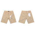 Men's Purple Denim Slim Fit Jeans Shorts Casual Straight Fit Summer Shorts 28-38