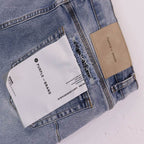 Men's Purple Denim Slim Fit Jeans Shorts Casual Straight Fit Summer Shorts 28-38