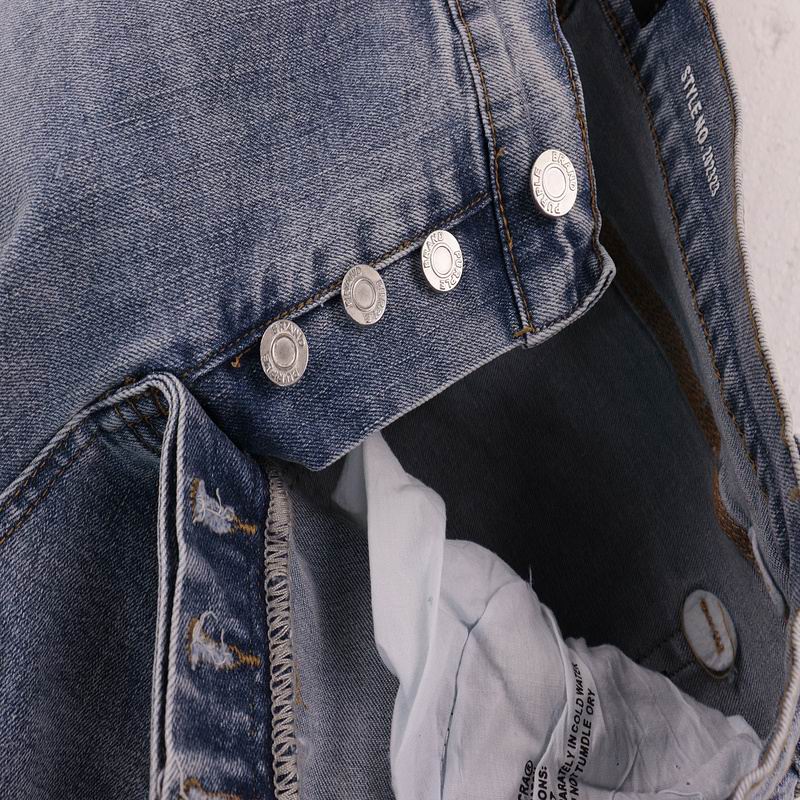 Men's Purple Denim Slim Fit Jeans Shorts Casual Straight Fit Summer Shorts 28-38