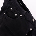 Men's Purple Denim Slim Fit Jeans Shorts Casual Straight Fit Summer Shorts 28-38