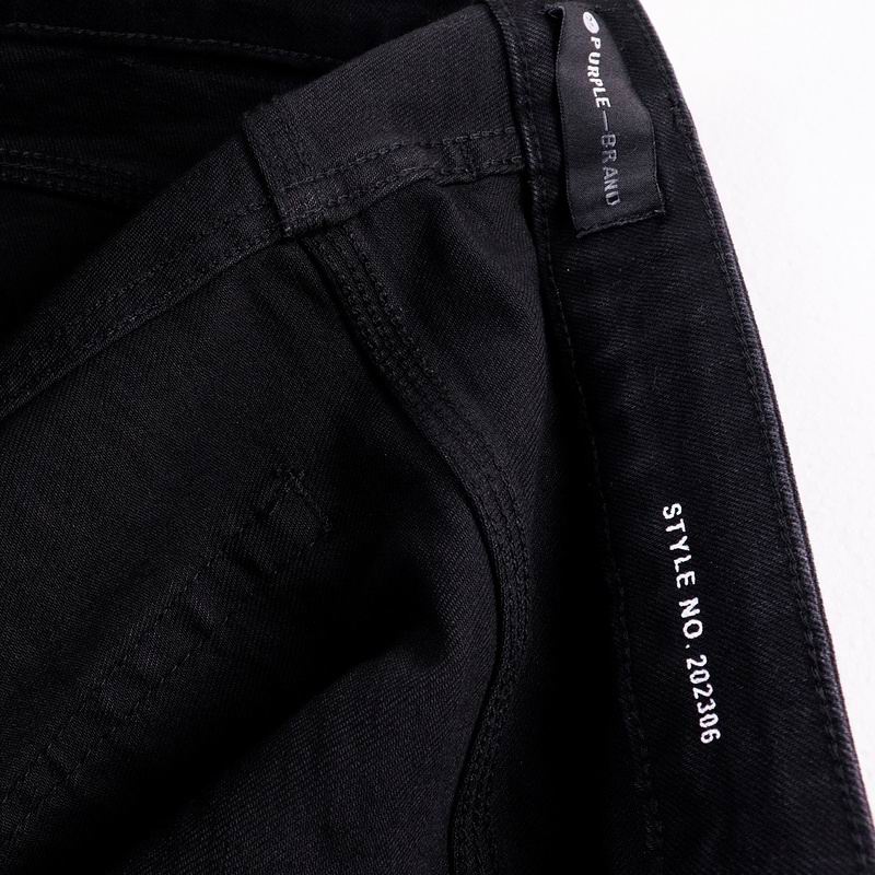 Men's Purple Denim Slim Fit Jeans Shorts Casual Straight Fit Summer Shorts 28-38