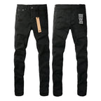 New KSUBI Jeans Men Paint Hole Trendy American High Street  Trend Low Rise Stretch Skinny Pleated Ripped Jeans