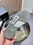 Amiri Leather Low-Top Fashion Sneakers - Casual Sports Shoes