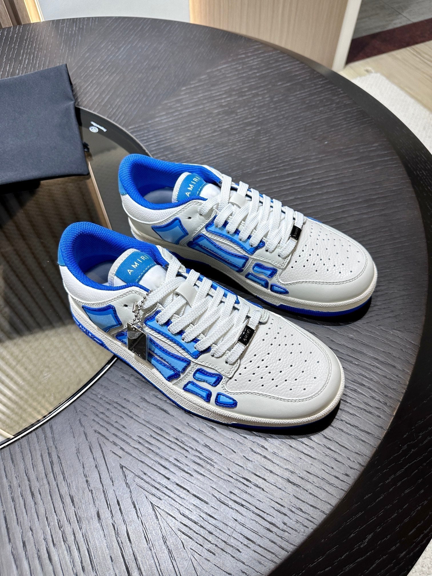 Amiri Leather Low-Top Fashion Sneakers - Casual Sports Shoes