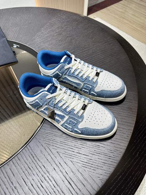 Amiri Leather Low-Top Fashion Sneakers - Casual Sports Shoes